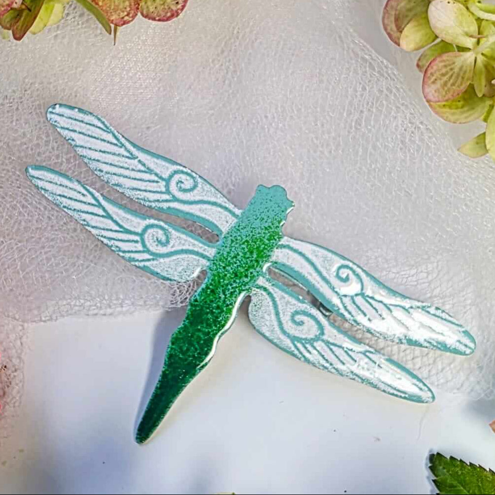 Light Turquoise Dragonfly Brooch