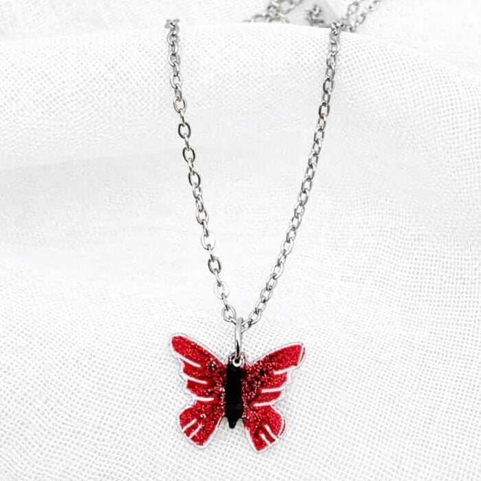 Red Butterfly Pendant