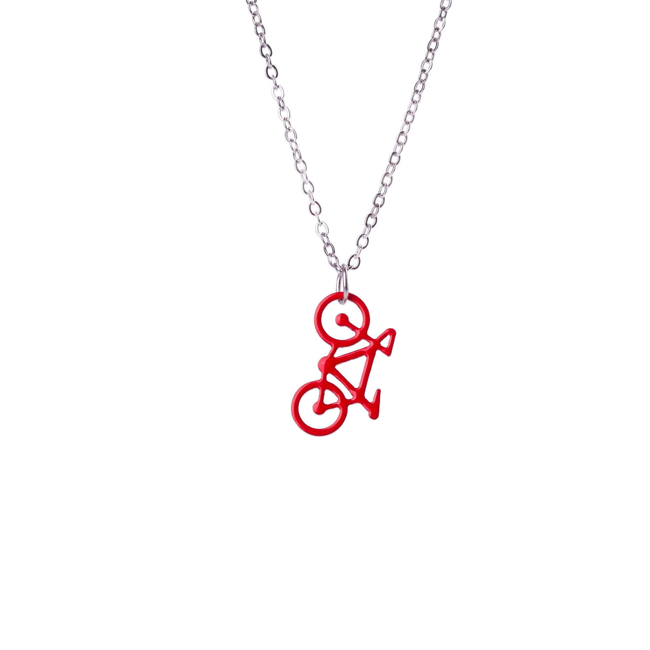 Red Bike Necklace