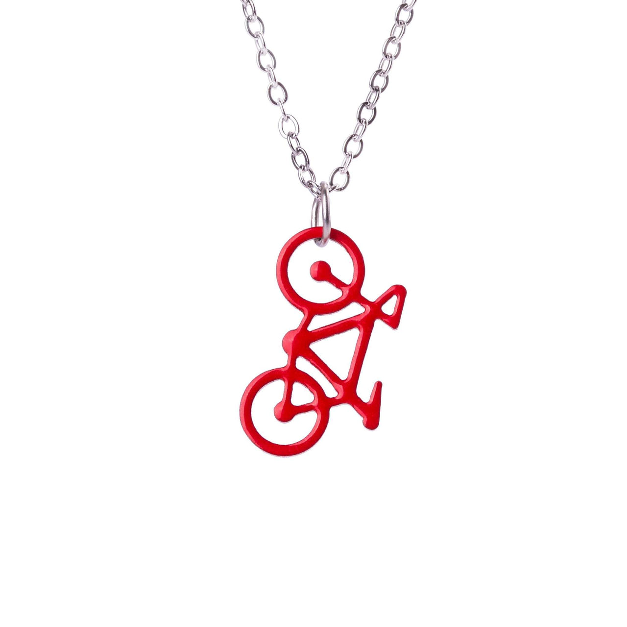 Red Bike Necklace