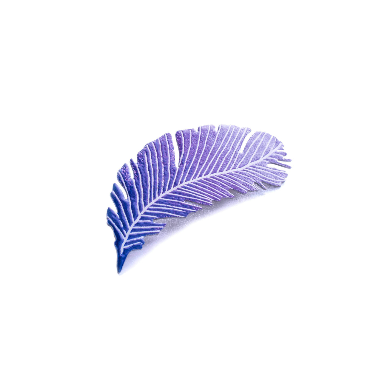 Purple Feather Brooch