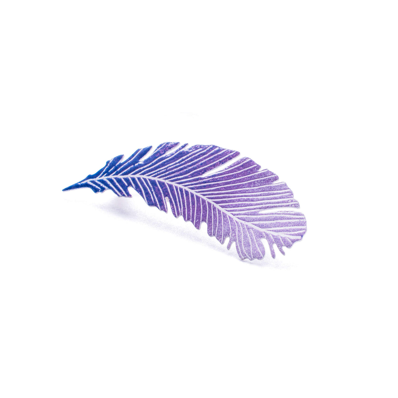 Purple Feather Brooch