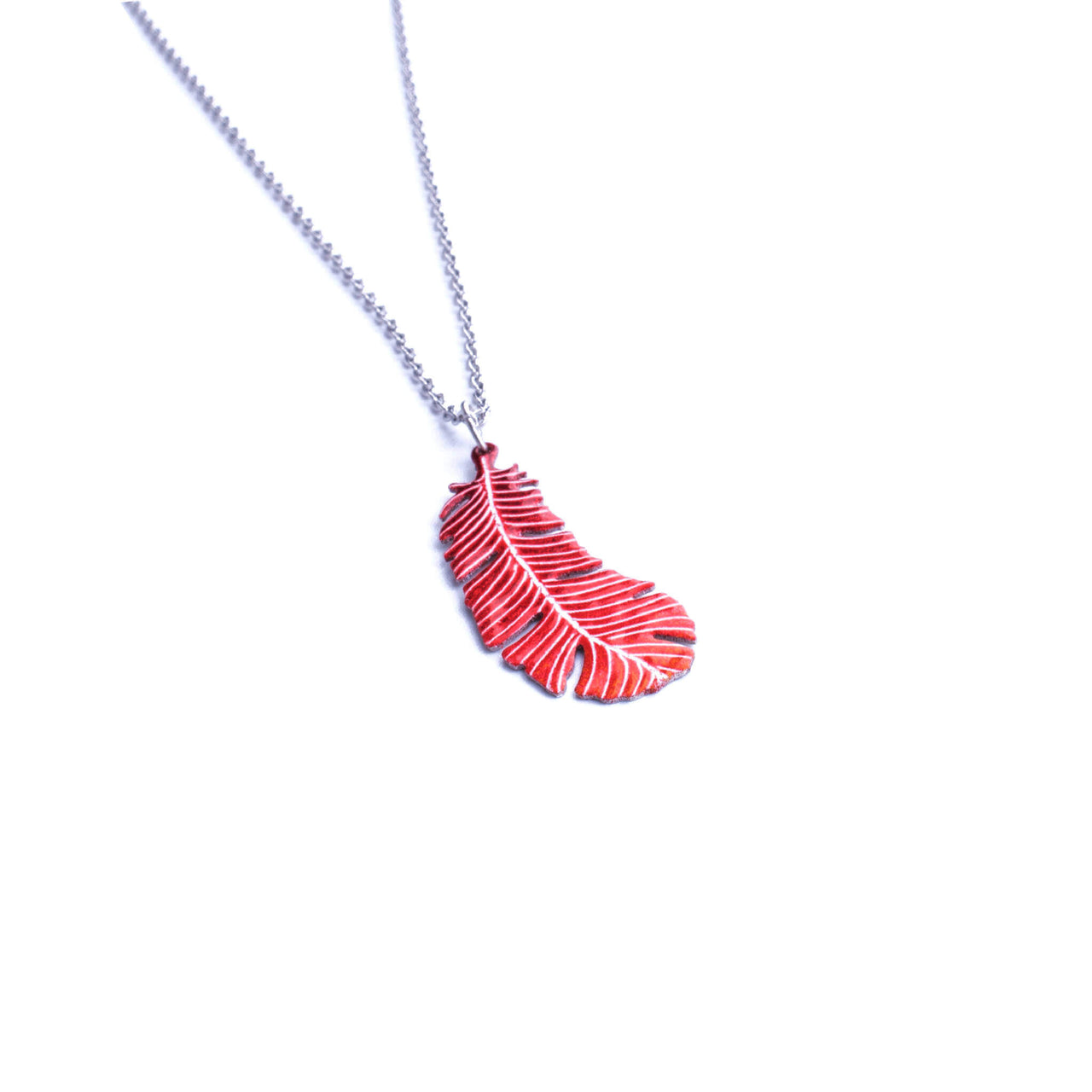 Red Feather Pendant