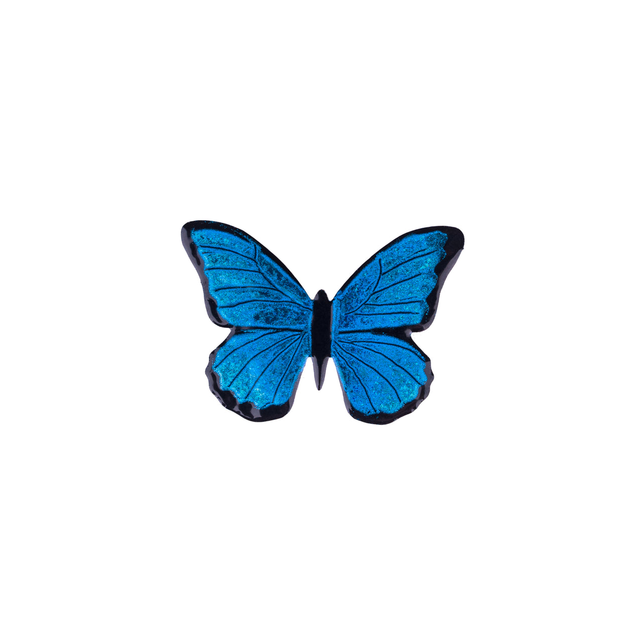 Brosche Blauer Schmetterling