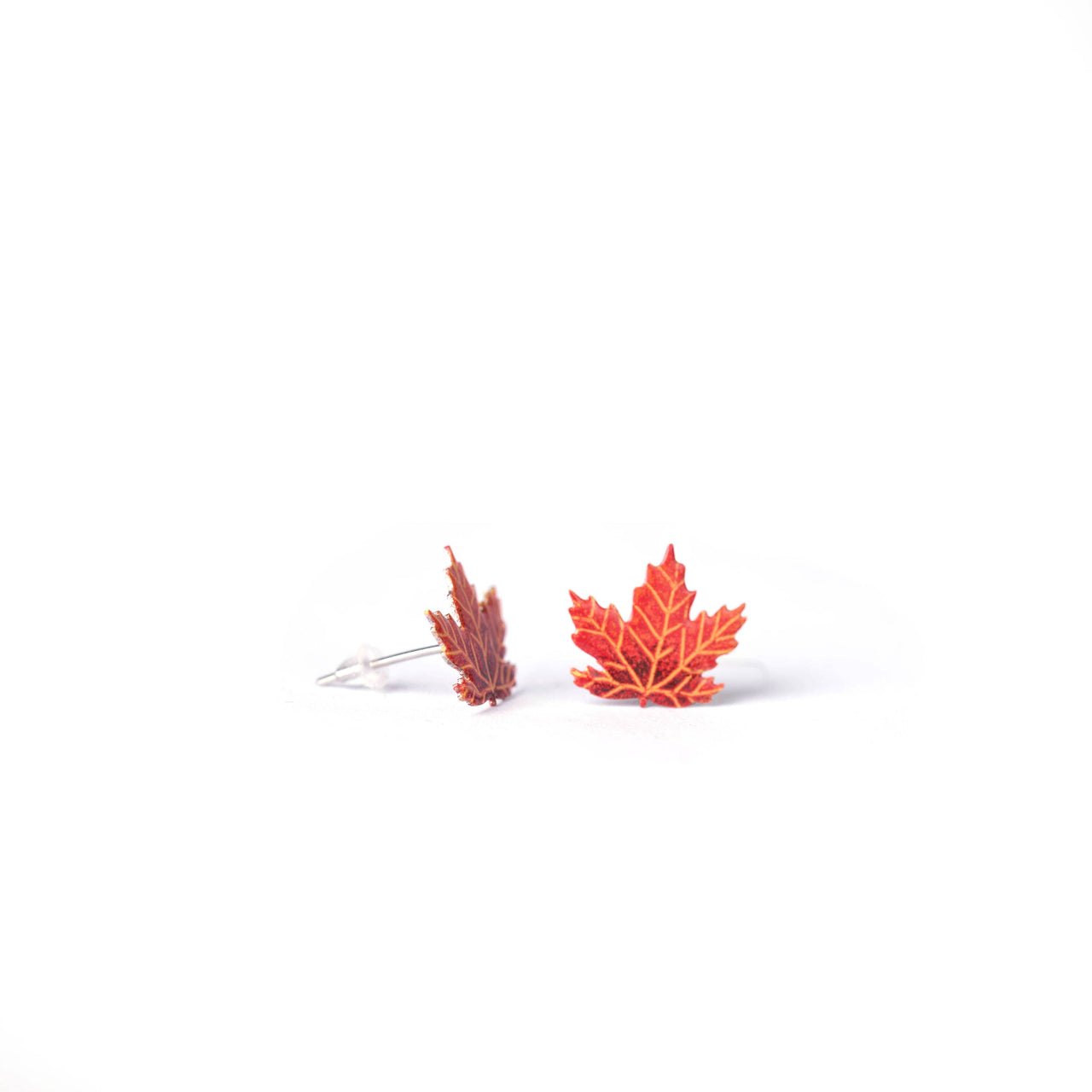 Maple Leaf Stud Earrings