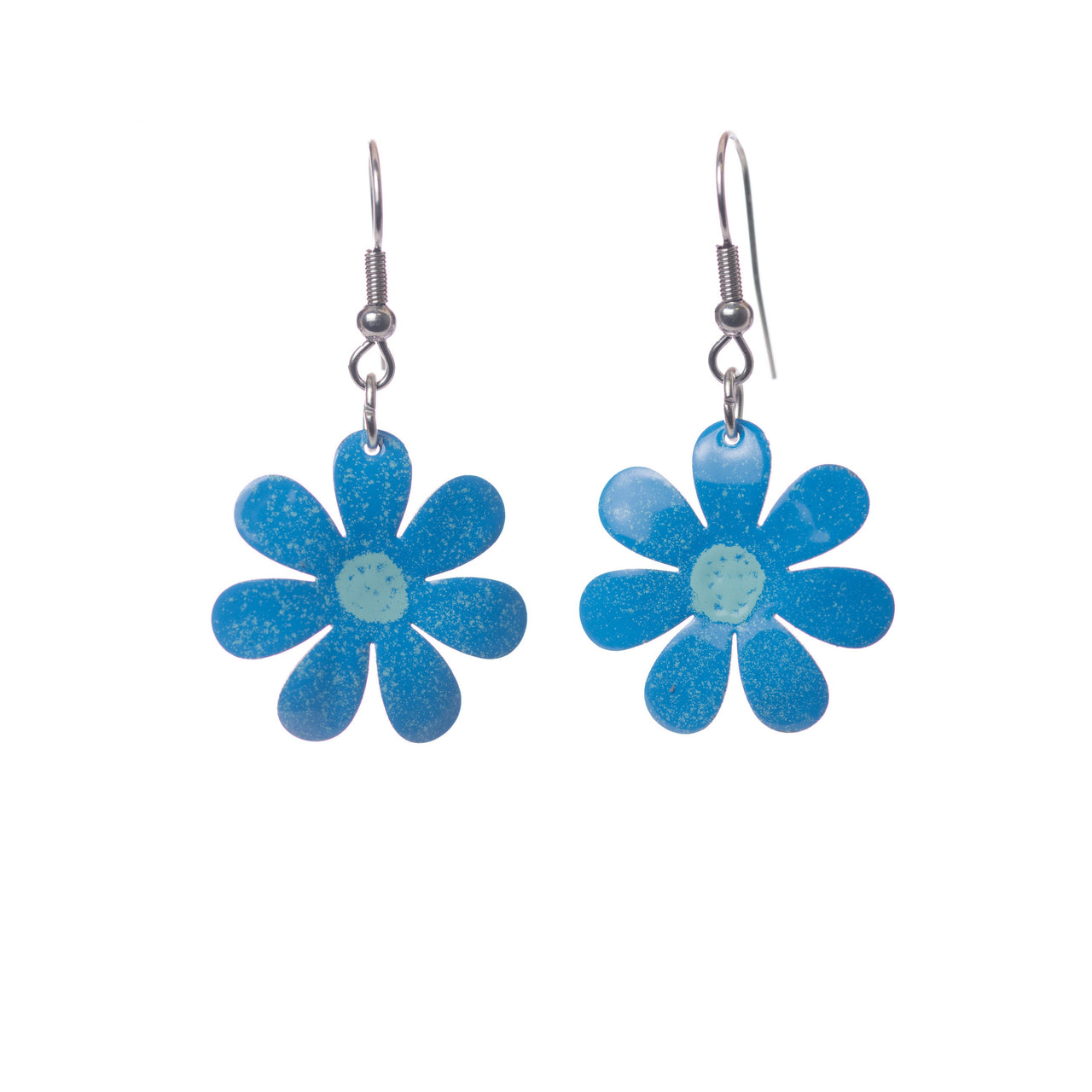 Blue Flower Earrings