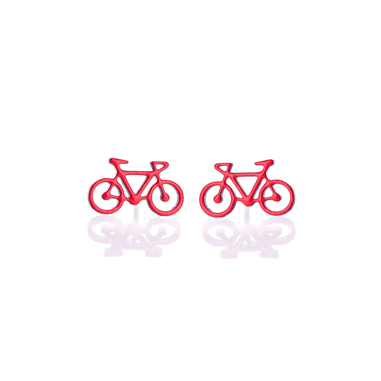 Ohrstecker Rote Fahrräder